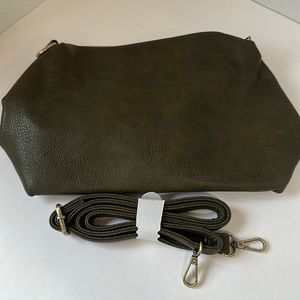 Joy Susan dark brown vegan  leather crossbody bag